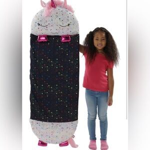 Happy Nappers Shimmer the Unicorn 20"x54" Shimmering Stars & Sparkles NEW